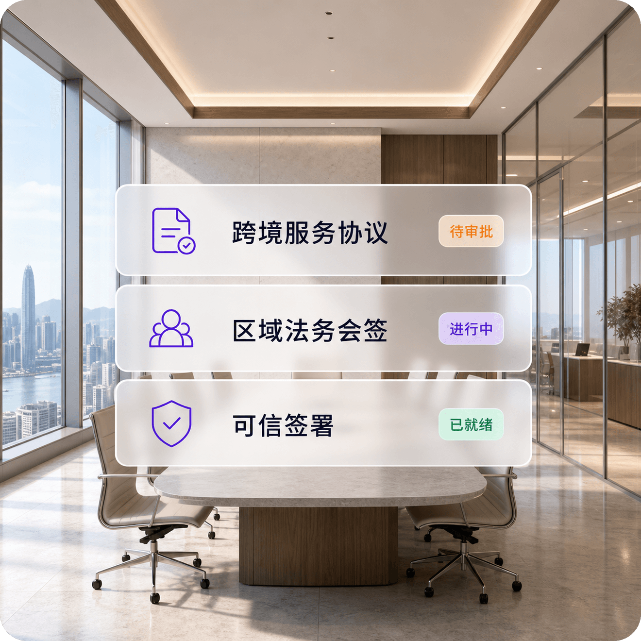 出海法务团队统一管理跨境合同审批与可信签署