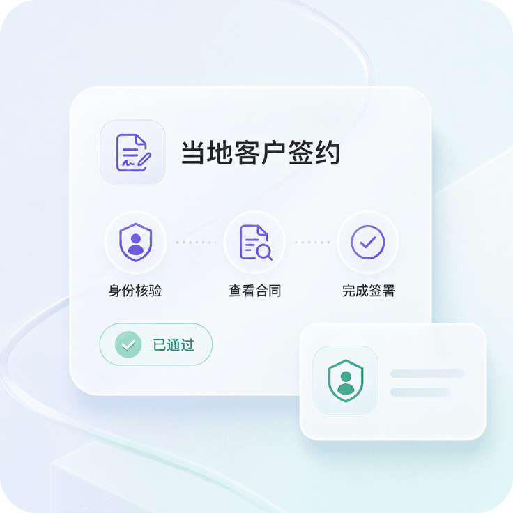 东南亚和拉美金融客户完成本地化数字签约