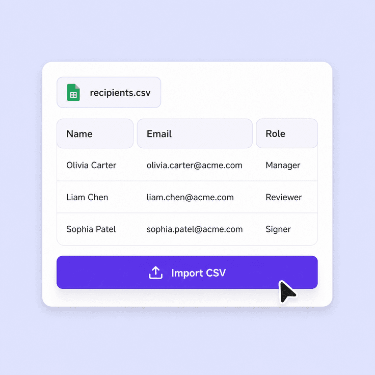 Recipient data mapped into personalized envelopes