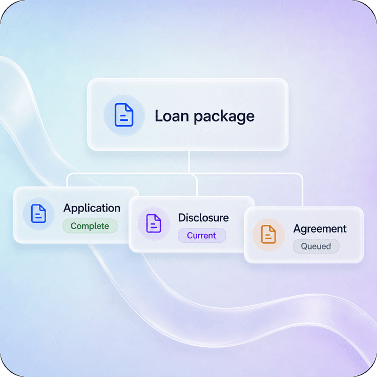 Controlled sequence for financial documents and signers