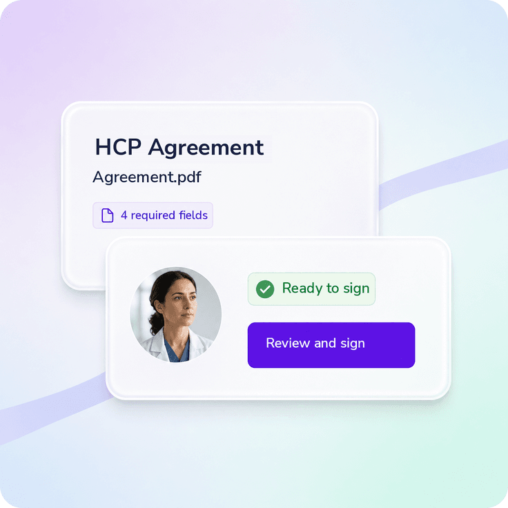 Commercial life sciences agreements prepared for external participants