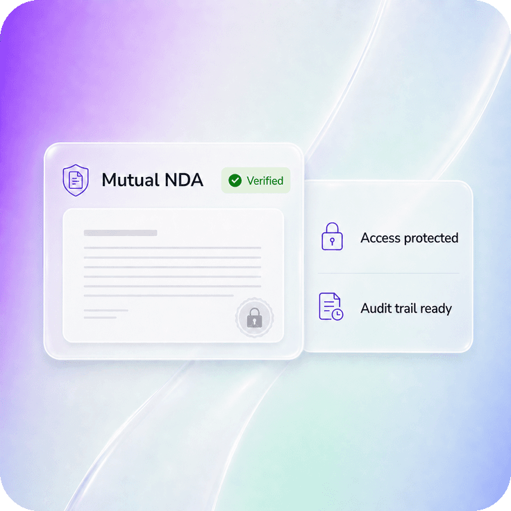 Access and evidence controls for confidential legal agreements