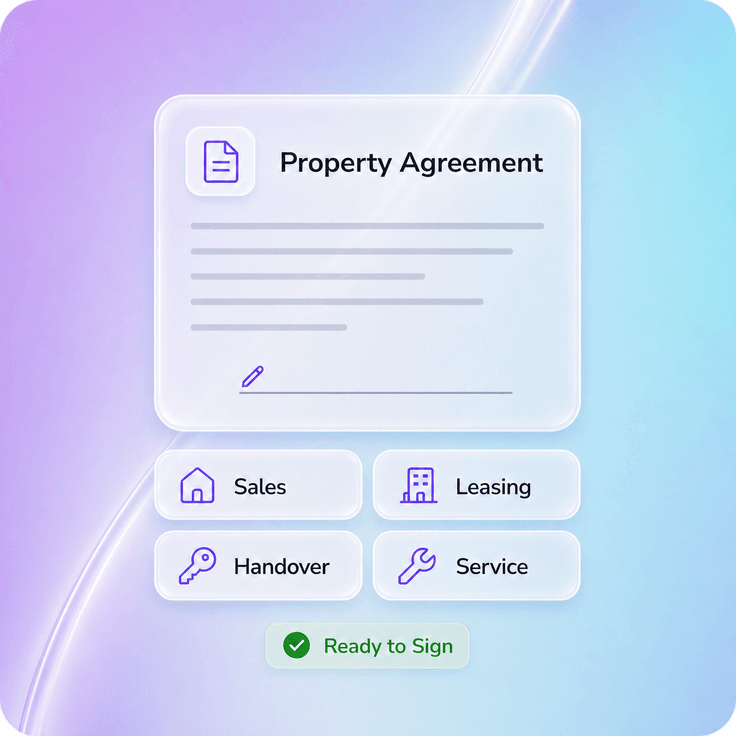 Consistent signing experience across the property journey