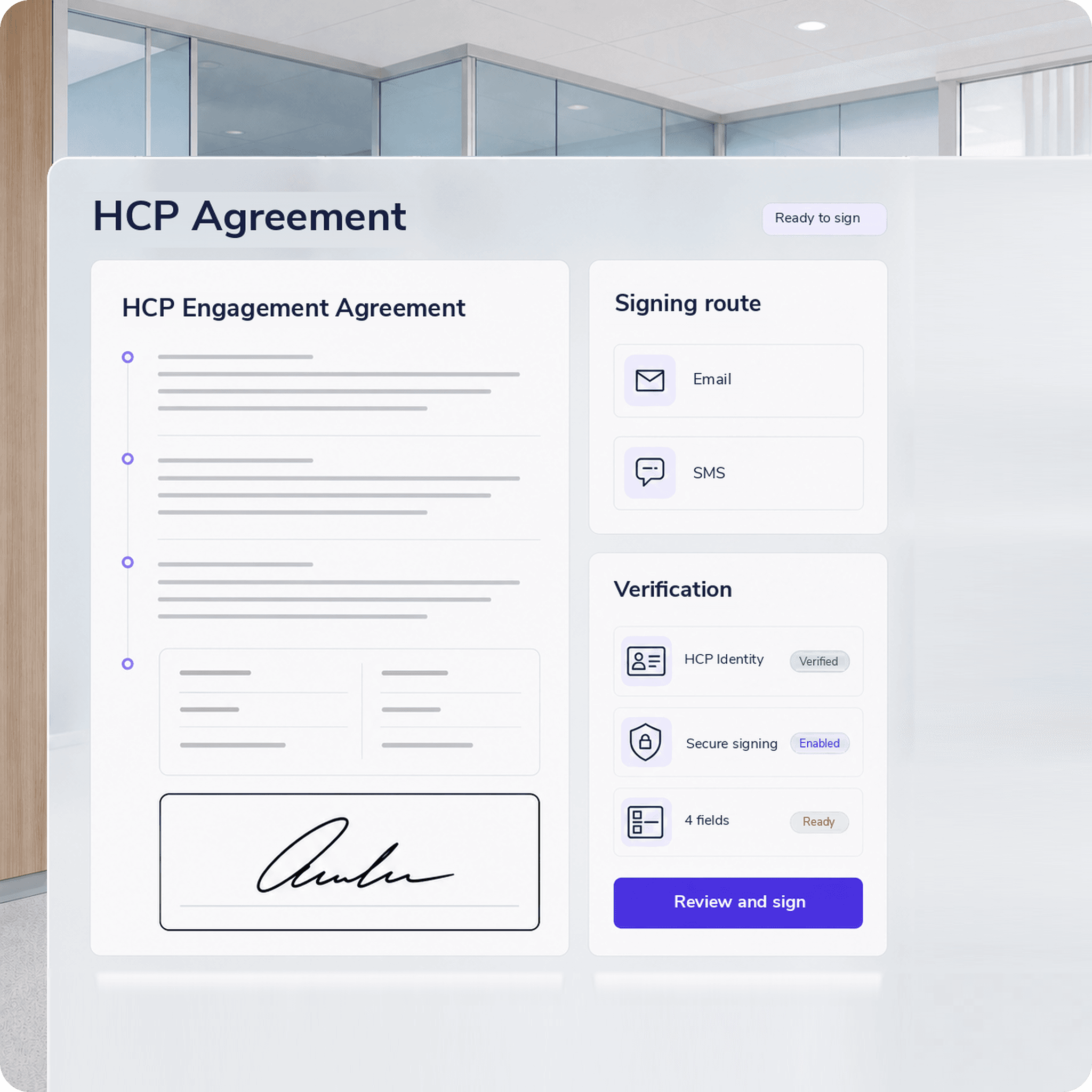 Commercial and HCP life sciences agreements ready for completion