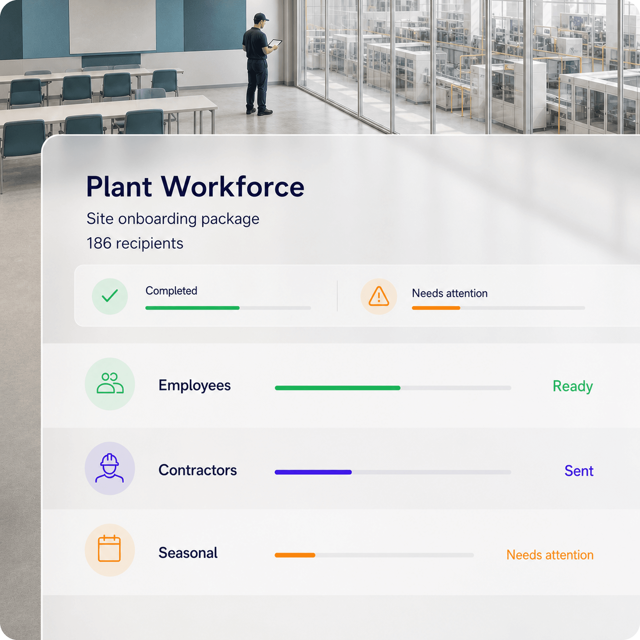 Plant and field workforce documents prepared at scale
