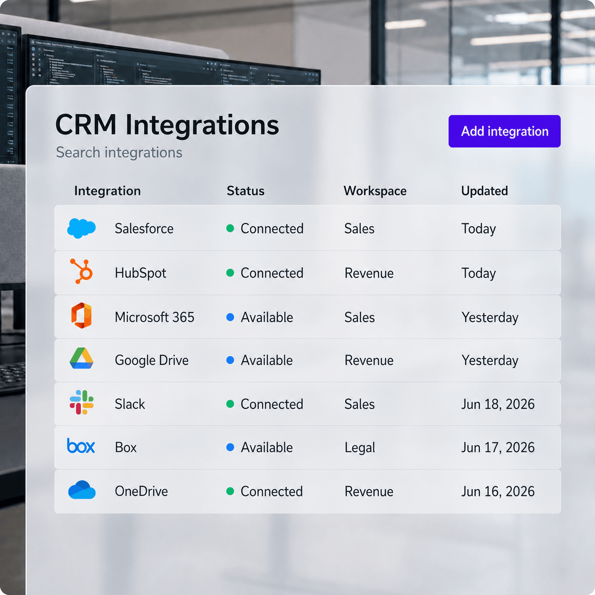 Nota Sign integrations for Salesforce and HubSpot
