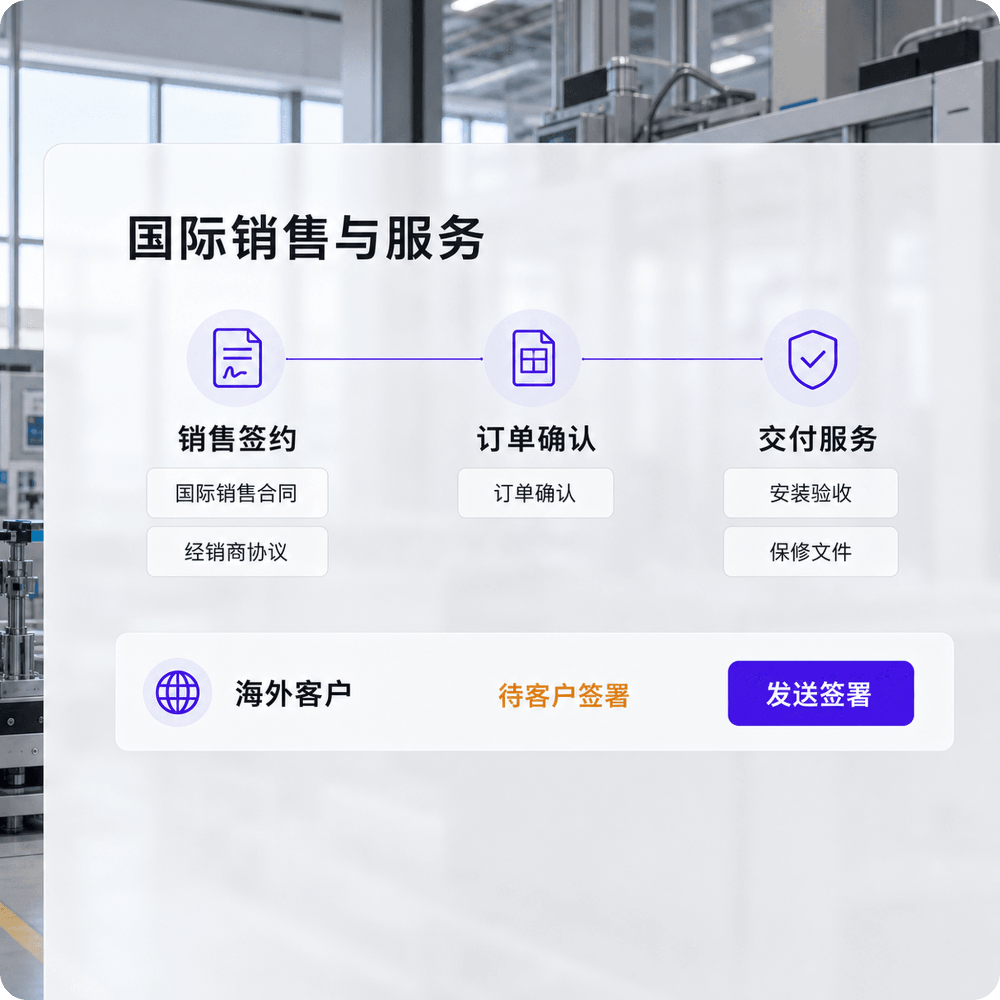 海外客户与渠道伙伴完成销售和服务协议签署