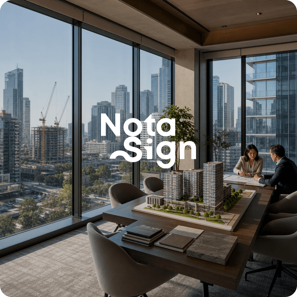 Nota Sign supporting real estate workflows across a property portfolio