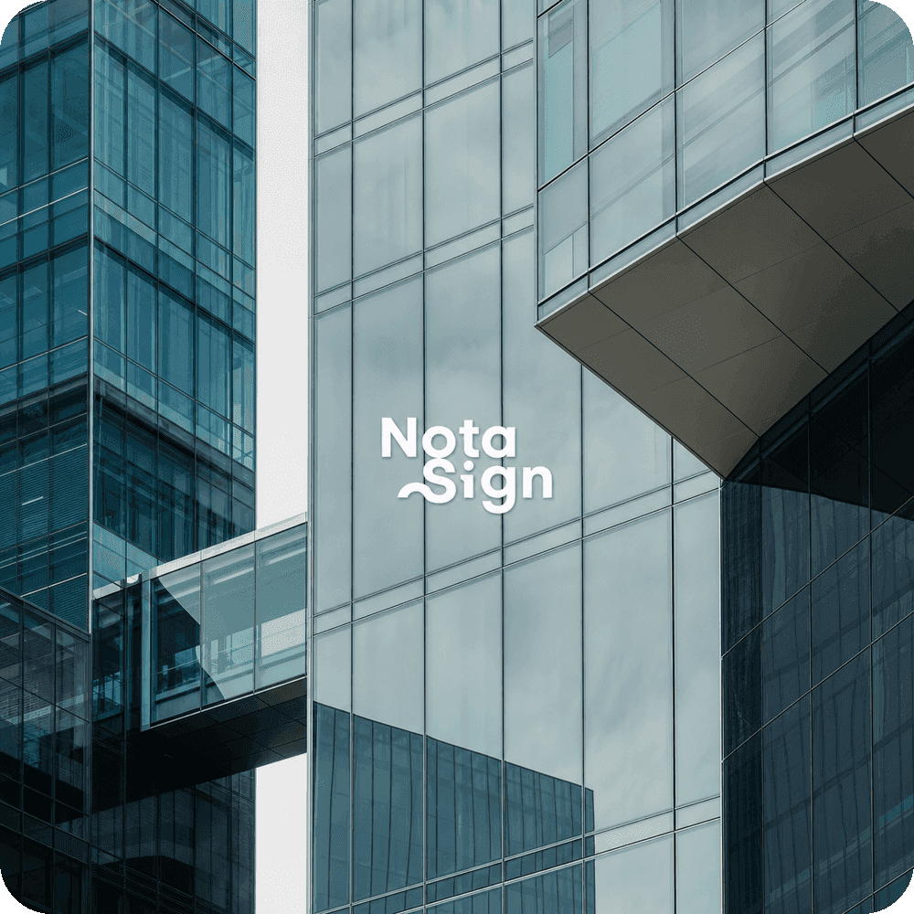 Nota Sign connecting an agreement to a local trust service route