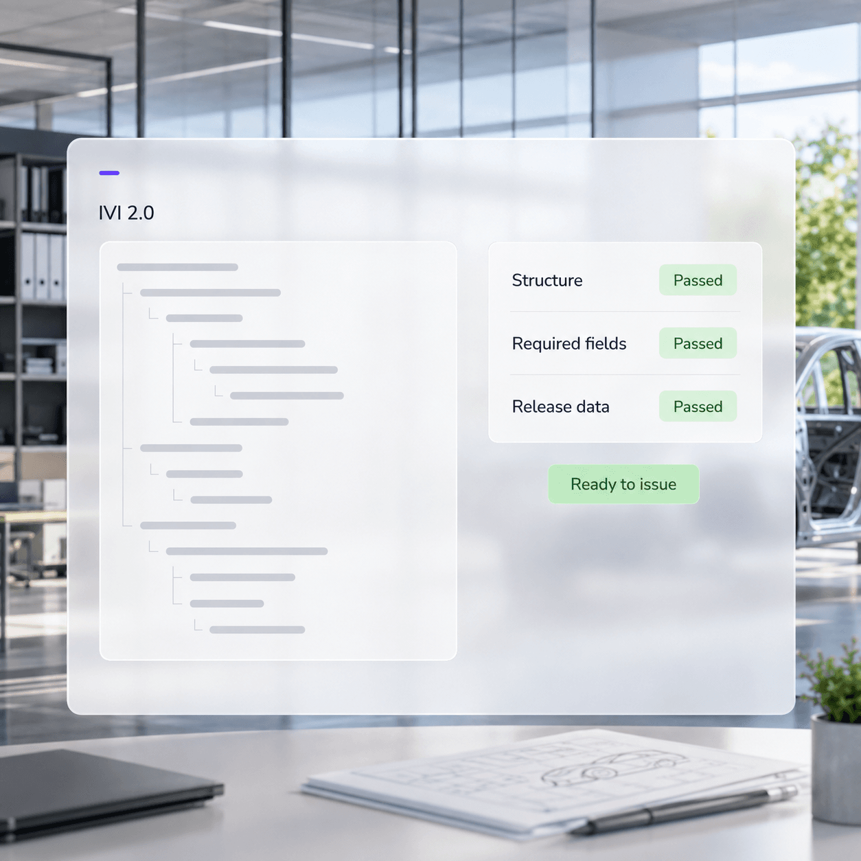 Apply rule-based checks before XML generation