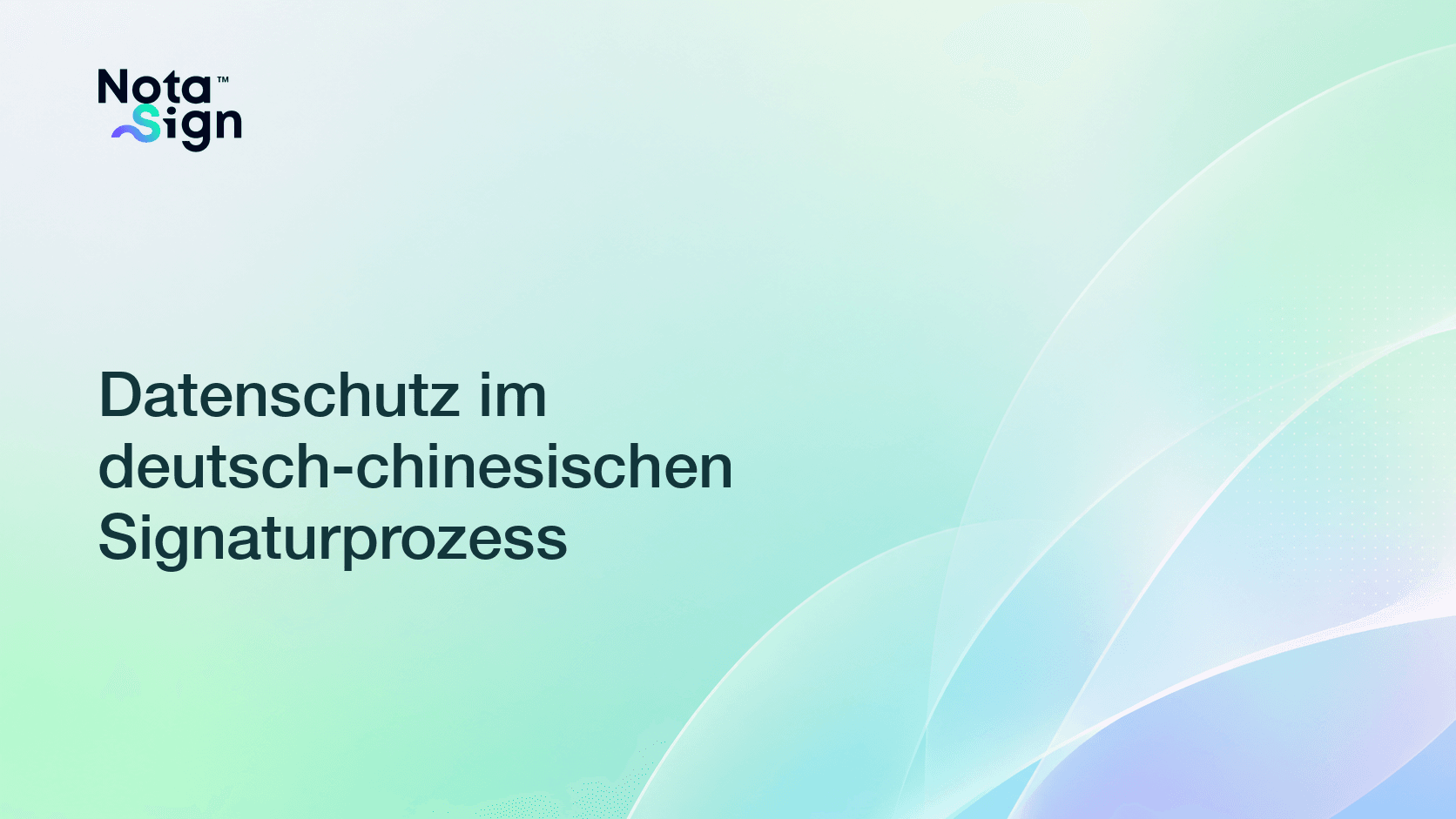 Datenschutz im deutsch-chinesischen Signaturprozess