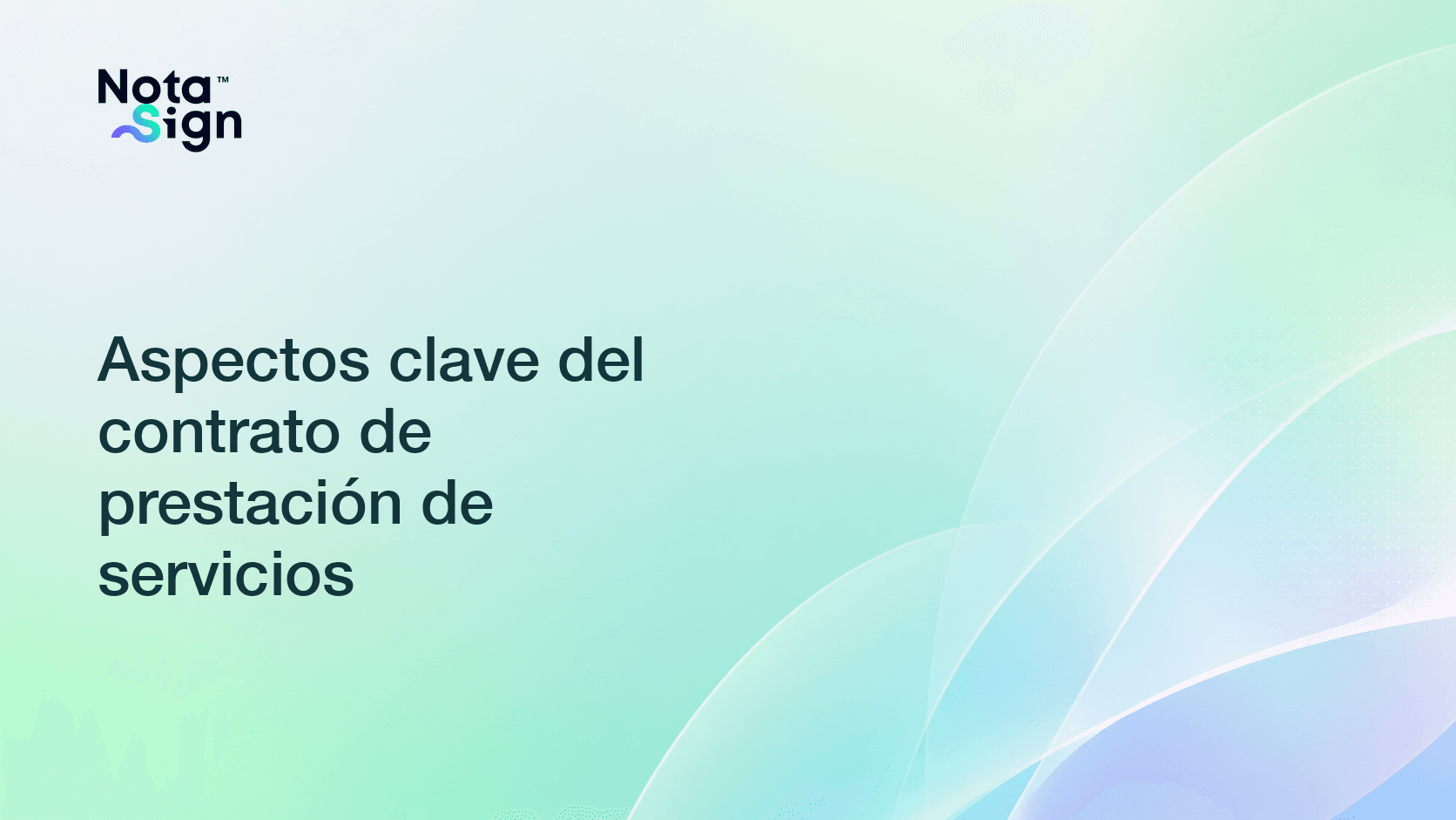 Aspectos clave del contrato de prestación de servicios