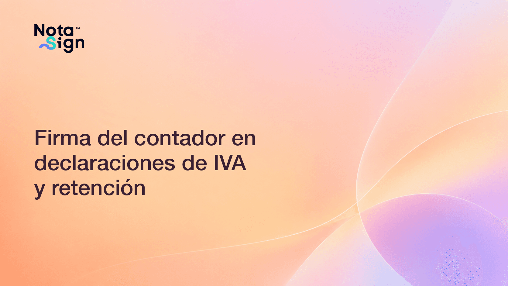 Firma del contador en declaraciones de IVA y retención