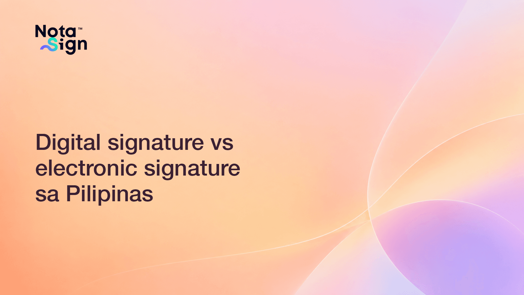 Digital signature vs electronic signature sa Pilipinas