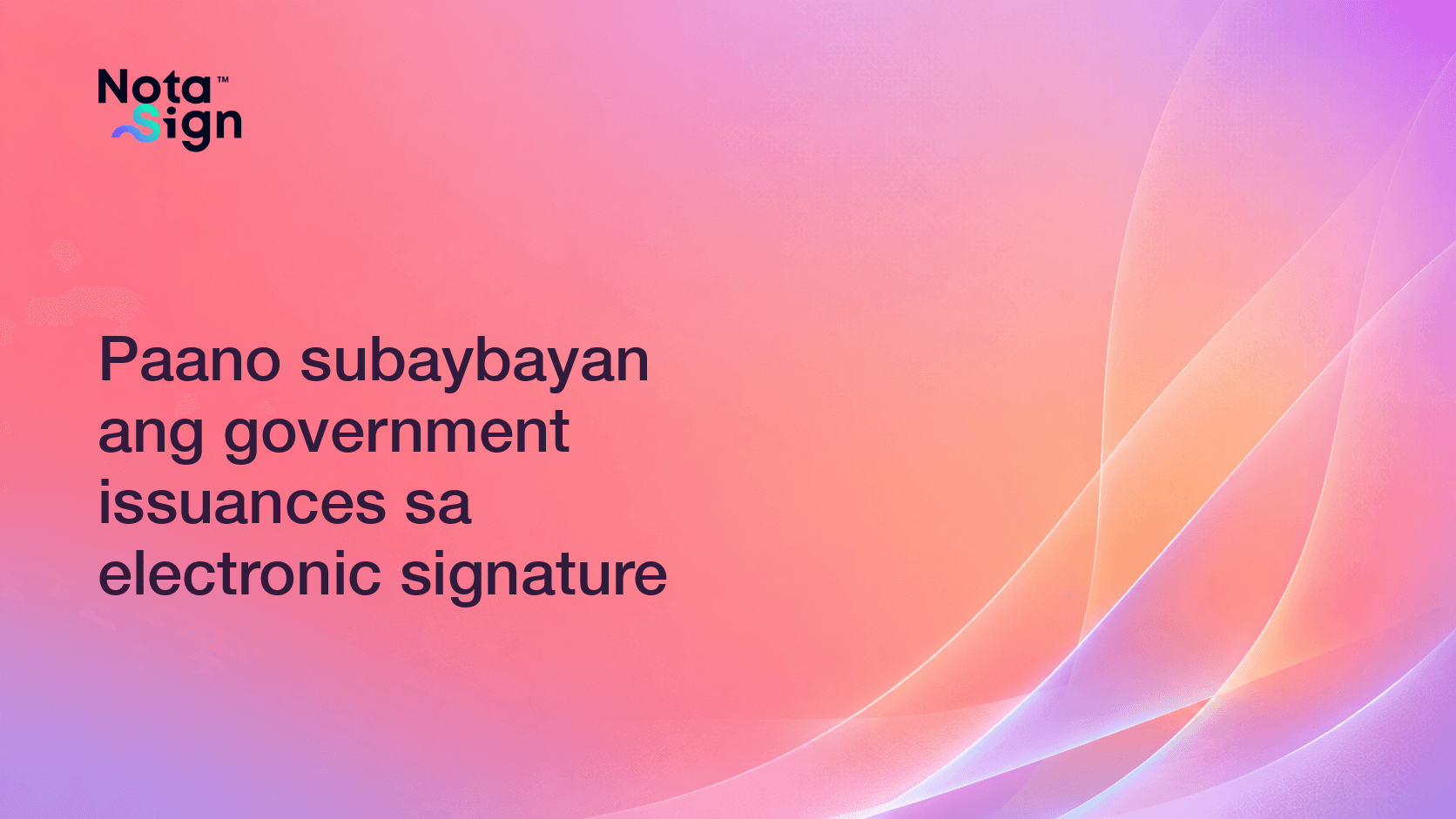 Paano subaybayan ang government issuances sa electronic signature