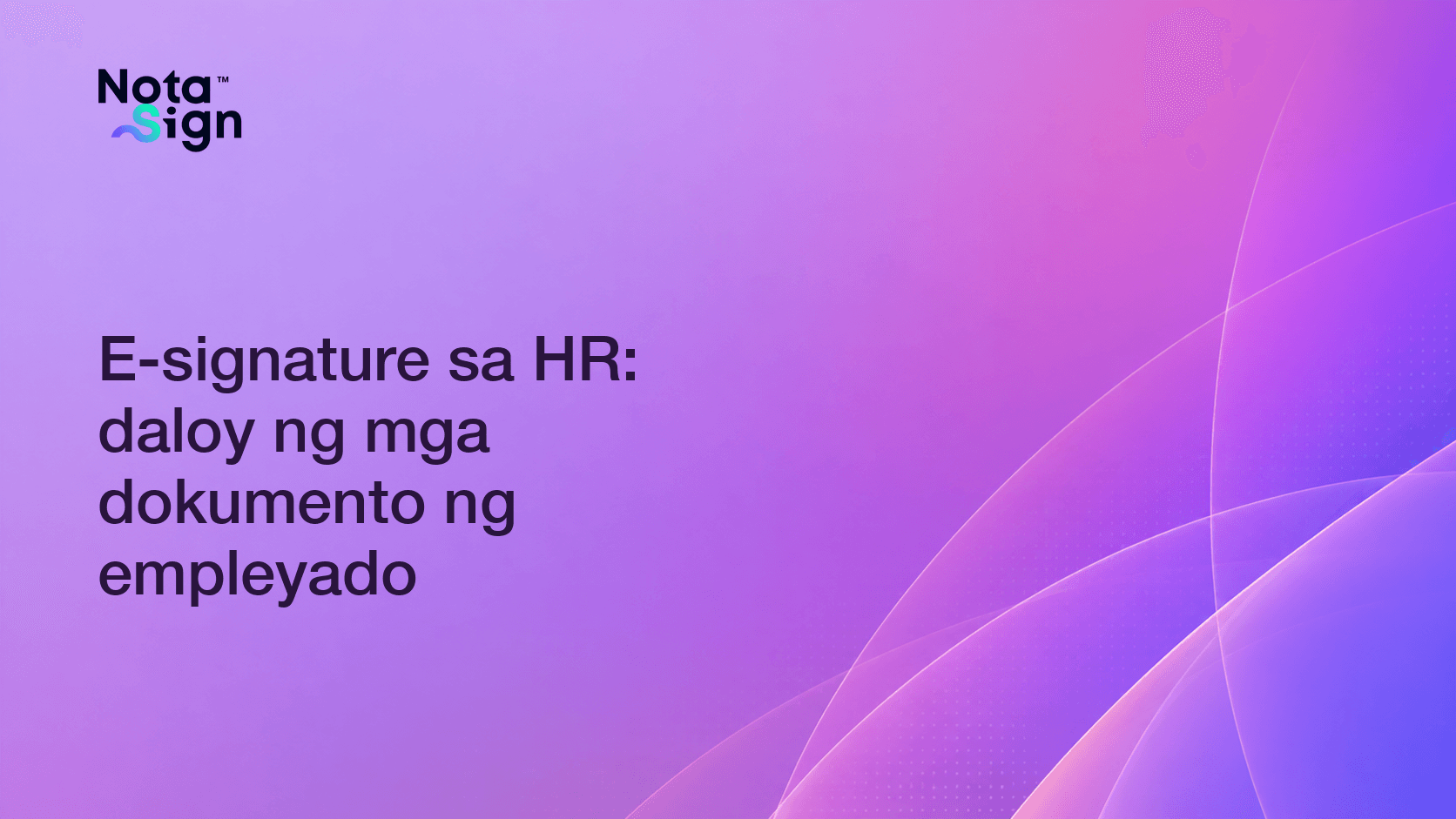 E-signature sa HR: daloy ng mga dokumento ng empleyado