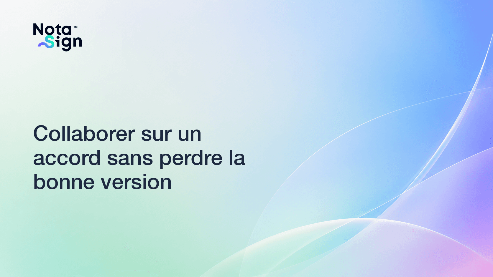 Collaborer sur un accord sans perdre la bonne version