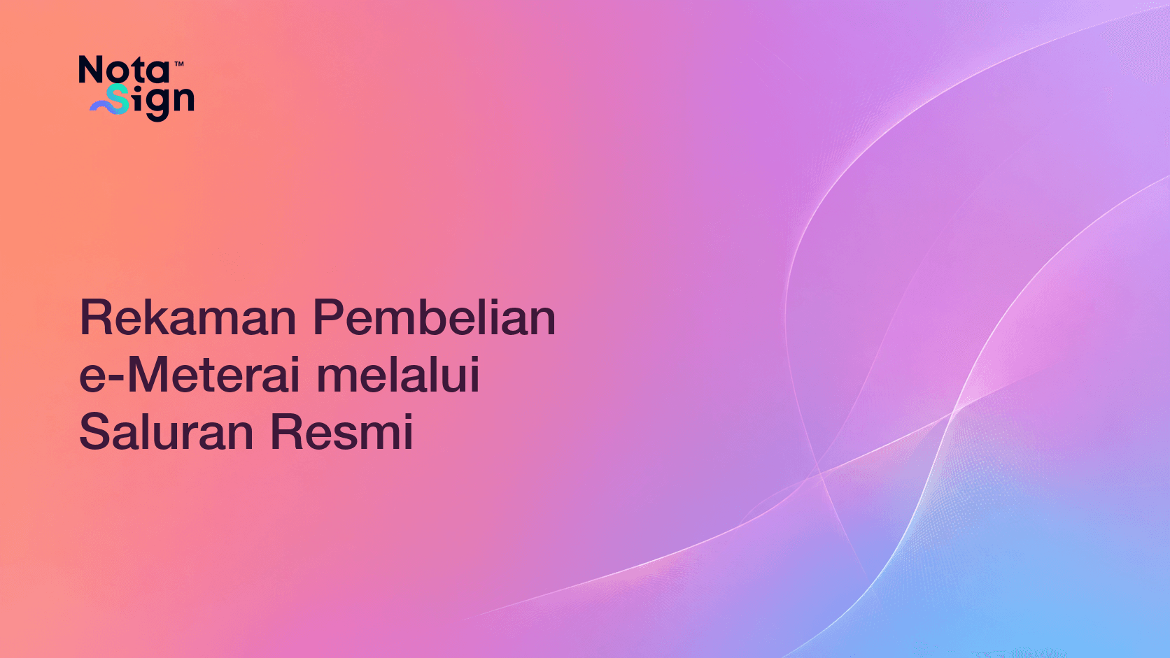Rekaman Pembelian e-Meterai melalui Saluran Resmi
