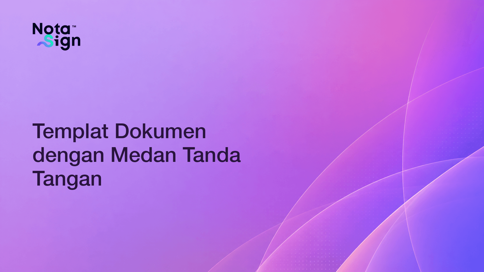 Templat Dokumen dengan Medan Tanda Tangan
