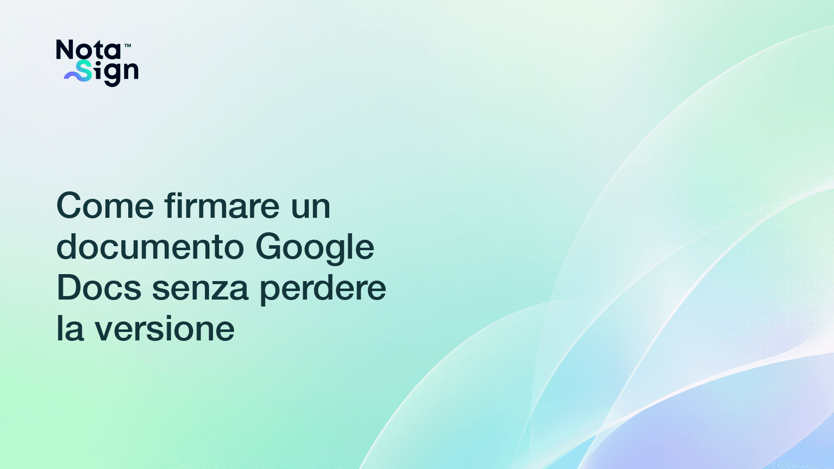 Come firmare un documento Google Docs senza perdere la versione