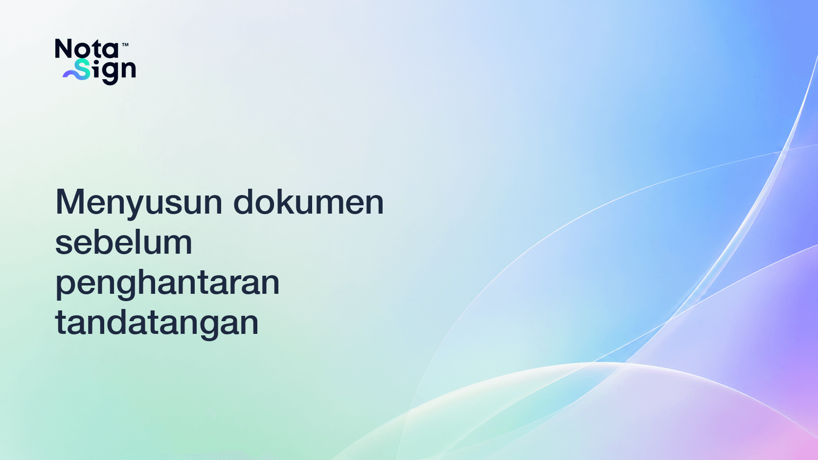 Menyusun dokumen sebelum penghantaran tandatangan