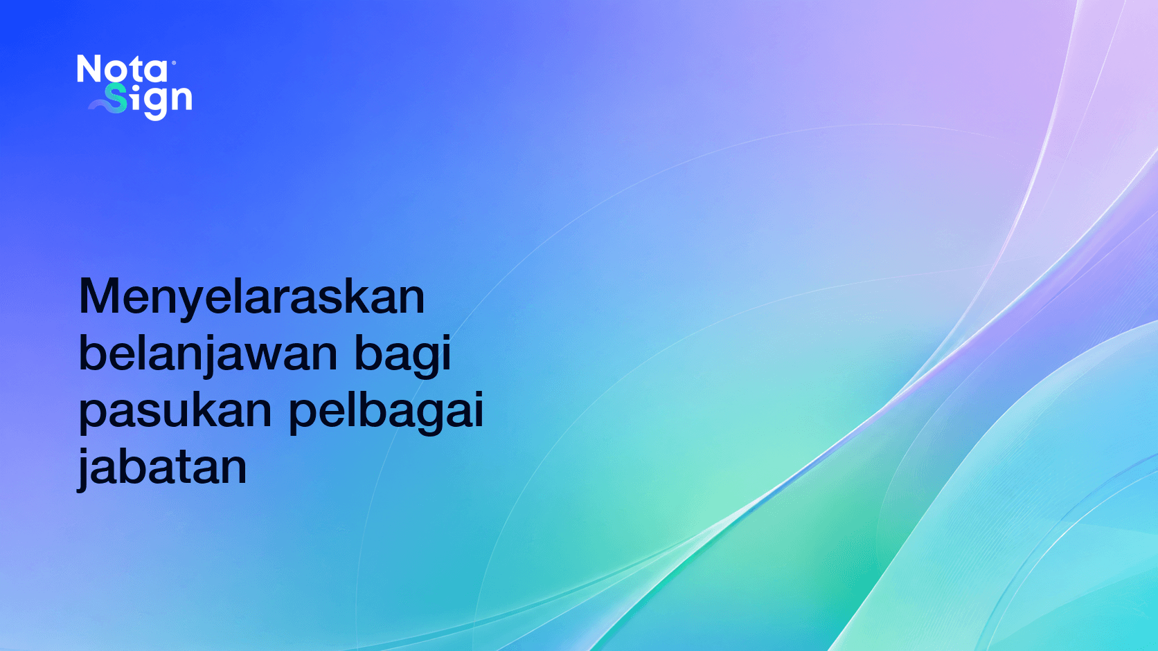 Menyelaraskan belanjawan bagi pasukan pelbagai jabatan