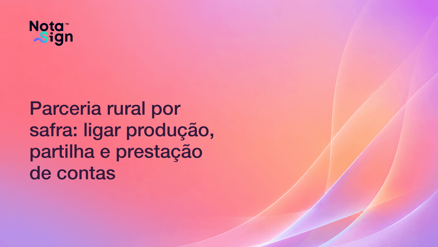 Parceria rural por safra: ligar produção, partilha e prestação de contas